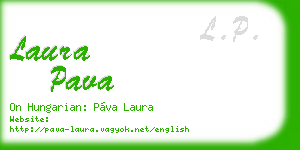 laura pava business card